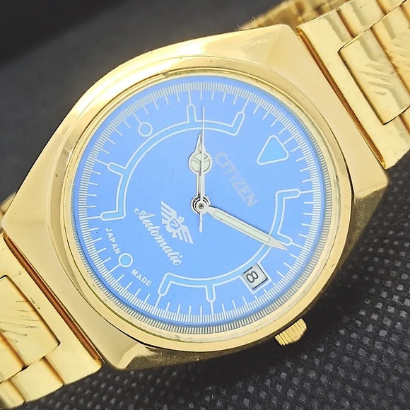 Citizen Accessories Vintage Automatic 979 Citizen Mens Gold Watch
